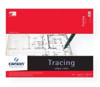 Canson 100510963 Foundation Series 19" x 24" Tracing Paper Pad; Exceptionally transparent; Smooth surface suitable for pencil, ink, and markers; Resistant to scraping; 25 lb/40g; Acid-free; 19" x 24", 50-sheet fold over bound pad; Formerly item #C702-324; Shipping Weight 2.00 lb; Shipping Dimensions 24.00 x 19.00 x 0.16 in; EAN 3148955726822 (CANSON100510963 CANSON-100510963 FOUNDATION-SERIES-100510963 TRACING PAPER) 