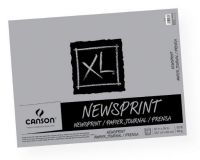 Canson 100510966 XL 18" x 24" Newsprint 100-Sheet Pad (Fold Over); Rough textured newsprint pad for preliminary sketching in pencil or charcoal; 30 lb/49g; Fold over bound pad; 100-sheet; 18" x 24"; Formerly item #C702-379; Shipping Weight 3.00 lb; Shipping Dimensions 24.00 x 18.00 x 0.55 in; EAN 3148955726884 (CANSON100510966 CANSON-100510966 XL-100510966 100510966 ARTWORK) 