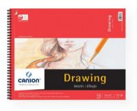 Canson 100510980 Foundation Series 14" x 17" Foundation Drawing Pad; Suitable for final drawings; Fine surface, erases cleanly and blends smoothly; Good surface for charcoal, pastel, pencil, pen, even light washes; 70lb/115g; Acid-free; 30 sheets; 14" x 17"; Formerly item #C702-4158; Shipping Weight 3.00 lb; Shipping Dimensions 18.00 x 14.00 x 0.4 in; EAN 3148955727249 (CANSON100510980 CANSON-100510980 FOUNDATION-SERIES-100510980 ARTWORK) 