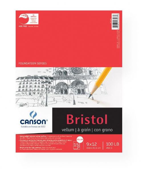 Canson 100511017 Foundation Series Foundation Series Vellum Bristol 9