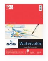 Canson 100511022 Foundation Series 9" x 12" Watercolor Cold Press 15-Sheet Pad; Suitable for light washes, easy to re-work; Good for combining wet and dry media; Cold press lightweight sheets in a fold over bound pad; Acid-free; 90lb/185g; 15-sheet pad; 9" x 12"; Formerly item #C702-501; Shipping Weight 1.00 lb; Shipping Dimensions 12.00 x 9.00 x 0.25 in; EAN 3148955728352 (CANSON100511022 CANSON-100511022 FOUNDATION-SERIES-100511022 ARTWORK) 