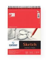 Canson 100511029 Foundation Series 9" x 12" Wire Bound Sketch Pad; Suitable for pencil and pen; Smooth surface, erases cleanly; Micro-perforated for true size sheets; 50 lb/74g; Acid-free; 50 sheets; 9" x 12"; Formerly item #C702-542; Shipping Weight 1.00 lb; Shipping Dimensions 9.00 x 13.00 x 0.3 in; EAN 3148955728567 (CANSON100511029 CANSON-100511029 FOUNDATION-SERIES-100511029 CANSON/100511029  ARTWORK CRAFTS) 