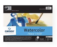 Canson 100511063 Montval-Artist Series 9" x 12" Watercolor Cold Press Block Pad 140lb/300g; French paper performs beautifully with all wet media; Surface withstands scraping, erasing, and repeated washes; Mould made; Acid-free; Formerly item #C702-692; Block, 15 cold press sheets, 9" x 12"; 140lb/300g; Shipping Weight 1.00 lb; Shipping Dimensions 9.00 x 12.00 x 0.41 in; EAN 3148955729465 (CANSON100511063 CANSON-100511063 MONTVAL-ARTIST-SERIES-100511063 WATERCOLOR PAINTING) 