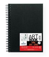 Canson 100516222 ArtBook-One 5.5" x 8.5" Wirebound Sketchbook; 67lb/100g smudge-resistant drawing paper with good erasability; Features a lightly textured canvas-finish black cover; 80-sheet; 5.5" x 8.5"; Shipping Weight 0.66 lb; Shipping Dimensions 8.5 x 5.5 x 0.75 in; EAN 3148955774533 (CANSON100516222 CANSON-100516222 ARTBOOK-ONE-100516222 ARTWORK) 