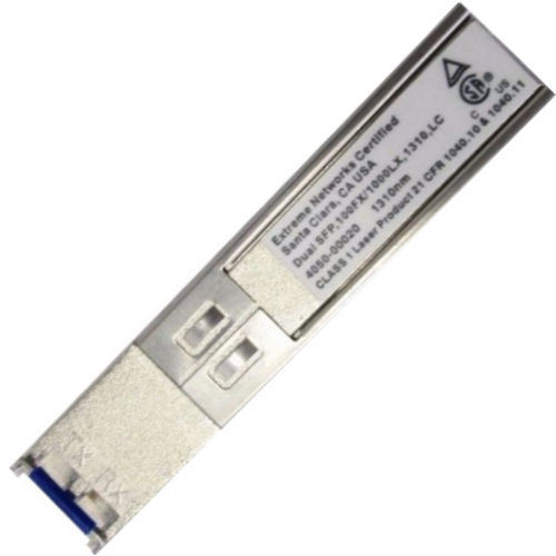 Extreme Networks 10060 Transceiver Module 100FX/1000LX SFP, 100FX/1000LX SFP, SMF, LC Connector (Requires MCP and 6dB Attenuator for 100FX-MMF Operation), UPC 644728100606, Dimensions 0.48