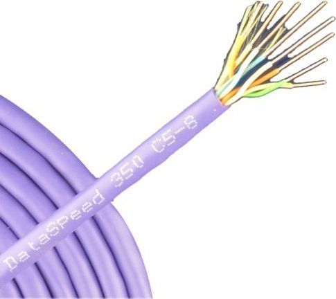 Monster Cable 100999-00 Model DS350 C5 EZ 1000 PURPLE CAT5 Telecom/Data Cable, Purple, Fast data transfer of 350 Mhz between computers and/or peripherals, Sequentially printed numbers for accurate measurement during installation, Low-friction Duraflex jacket resists temperature extremes, abrasion and chemicals, UPC 050644270987 (10099900 100999 00 10099-900 1009-9900 100-99900 DS350-C5E-EZ1000PUR DS350C5EEZ1000PUR)