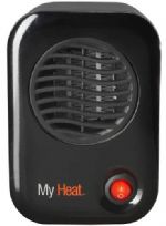 Lasko 101 MyHeat Personal Heater Model, MyHeat Personal Heater Model, MyHeat Concentrated Personal Warmth, Built-In Safety Features, Safe Ceramic Warmth / Money-Saving 200 Watts, Fully Assembled, E.T.L. listed, 3.8"L x 4.3"W x 6.1"H, UPC 046013765161 (101 101 101) 