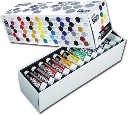 Liquitex 101048 Basec, Acrylic 48-Color Set; A heavy body acrylic with a buttery consistency for easy blending; It retains peaks and brush marks, and colors dry to a satin finish, eliminating surface glare; Liquitex offers the widest spectrum of vibrant intense acrylic paints, acrylic mediums and art supplies that enable you to bring your creative vision to life; UPC 094376975604 (LIQUITEX101048 LIQUITEX 101048)