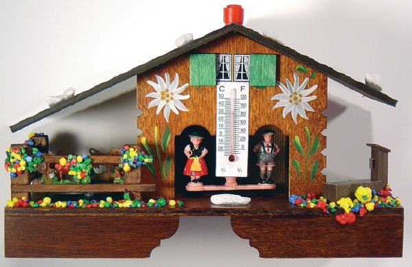 River City Clocks 1010T-05 Weatherhouse with Cows (1010T05 1010T 05)