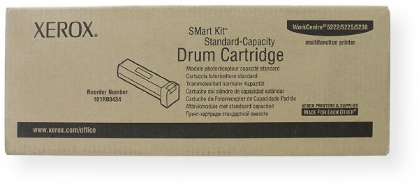 Xerox 101R00434 Standard Life CRU Imaging Drum, Laser Print Technology, 80000 Typical Print Yield, 5% Print Coverage, For use with Xerox Printers WorkCentre 5222, WorkCentre 5225, UPC 095205740226 (101R00434 101R-00434 101R 00434)