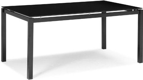 Zuo Modern 102120 Tempered Glass Top Dining Table from the Liftoff Collection, Elegant cocktail table, Tempered glass top, Contemporary / Modern / Glass Top Style, Glass Product Material, Rectangular Type, 63