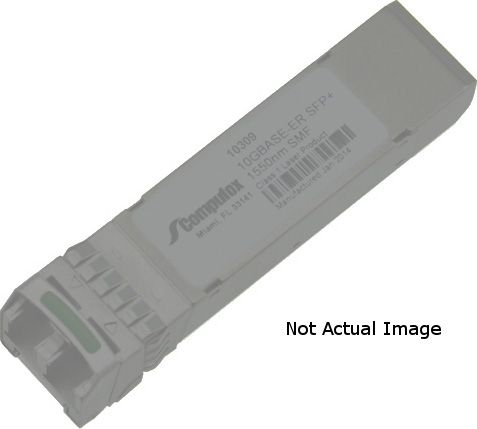 Extreme Networks 10309 Model 10G SFP+ Transceiver, 10 Gigabit Ethernet SFP Module, SMF 40km Link, LC Connector, Wavelength of 1550 nm, UPC 644728103096, Weight 0.30 Lbs, Dimensions 0.48