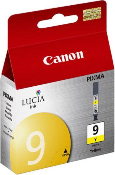 Canon 1037B002 model PGI-9Y Ink tank, Ink-jet Printing Technology, Pigmented Yellow Color, Up to 930 Pages Prints, Genuine Brand New Original Canon OEM Brand, For use with Canon PIXMA Pro9500 Printer (1037B002 1037-B002 1037 B002 PGI9Y PGI-9Y PGI 9Y PGI9 PGI-9 PGI 9)