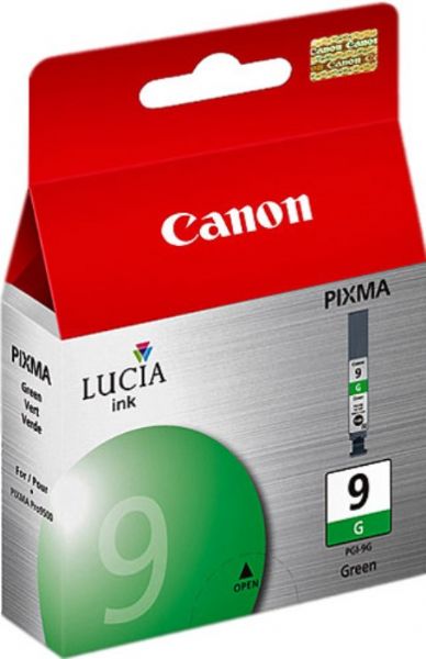 Canon 1041B002 model PGI-9G Ink tank, Ink-jet Printing Technology, Pigmented Green Color, Up to 930 Pages Prints, Genuine Brand New Original Canon OEM Brand, For use with Canon PIXMA Pro9500 Printer (1041B002 1041-B002 1041 B002 PGI9G PGI-9G PGI 9G PGI9 PGI-9 PGI 9)