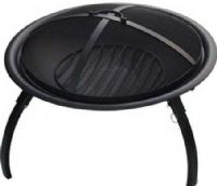 Char Broil 10501572 Campfire2Go Portable Fireplace; Accommodates wood logs, charcoal or DuraFlame logs; Measures approximately 26"W x 18"H when assembled; Measures approximately 6"H when collapsed; Bonus grate measures approximately 17.71"; All components fit in included carry bag for travel; Includes bonus cooking grate and screen/grate lifter; UPC 099143015729 (105-01572 1050-1572 10501-572) 
