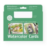Strathmore 105-150 Watercolor Cards and Postcards 10-Pack 5 x 6.875; Made specifically to hold up to any wet media including watercolor, acrylic, or gouache; These high quality cards are made from 140 lb cold press watercolor paper; Acid-free; Shipping Weight 0.45 lb; Shipping Dimensions 6.88 x 5.00 x 1.00 in; UPC 012017701030 (STRATHMORE105150 STRATHMORE-105150 STRATHMORE-105-150 STRATHMORE/105150 105150 ARTWORK CRAFTS) 