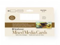 Strathmore 105-151 Series 400 Mixed Media Slim Size Cards 10-Pack; Heavyweight 140lb cards offer the attributes of a watercolor paper but with a vellum drawing finish; They are ideal for watercolor, gouache, acrylic, graphite, pen & ink, colored pencil, marker, and collage; Envelopes are included; Acid-free; 10-pack; Slim size cards measure 3.875" x 9"; UPC 012017701511 (STRATHMORE105151 STRATHMORE-105151 400-SERIES-105-151 STRATHMORE/105151 105151 ARTWORK CRAFTS CORRESPONDENCE) 