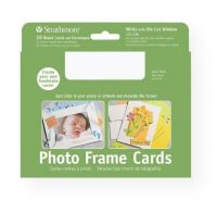 Strathmore 105-185 Photo Frame Cards 10-Pack White; These tri-fold cards feature a cutout window which accommodates either a 3.5" x 5" or a 4" x 6" photo (38" X 4s" opening); Simply insert photo or artwork at the folded edge of the card and personalize the frame; Double-stick adhesive tabs are included to secure the insert; Cards are 80 lb cover, measure 5" x 6d"; UPC 012017701856 (STRATHMORE105185 STRATHMORE-105185 STRATHMORE-105-185 STRATHMORE/105185 105185 PHOTOGRAPHY CRAFTS ARTWORK) 