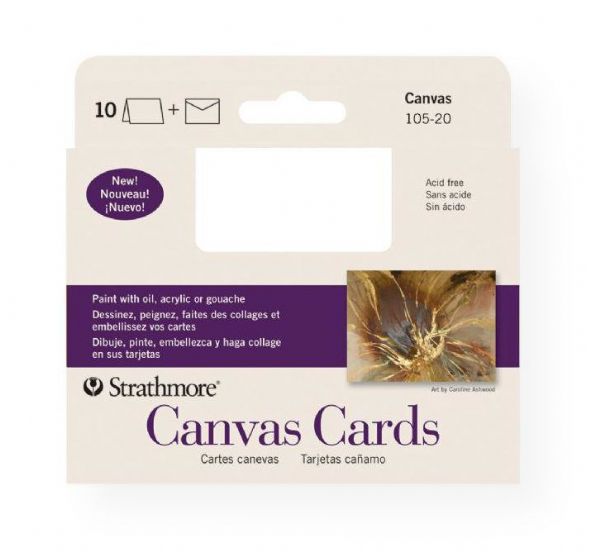 Strathmore 105-20 Announcement Size Canvas Cards 3.5