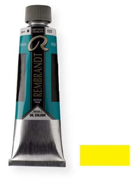 Royal Talens 1052072 Rembrandt Oil Colour, 40 ml Cadmium Yellow Lemon Color; These paints contain only the finest, most lightfast pigments and the purest quality linseed or safflower oil; Each color contains the highest concentration of pigment; EAN 8712079058470 (1052072 RT-1052072 RT1052072 RT1-052072 RT10520-72 OIL-1052072) 