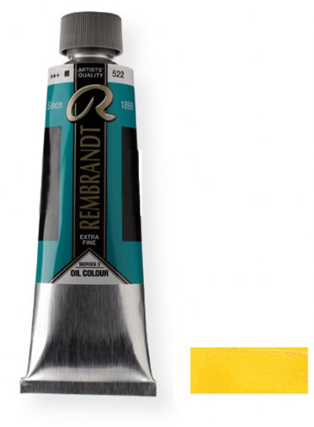 Royal Talens 1052082 Rembrandt Oil Colour, 40 ml Cadmium Yellow Light Color; These paints contain only the finest, most lightfast pigments and the purest quality linseed or safflower oil; Each color contains the highest concentration of pigment; EAN 8712079058487 (1052082 RT-1052082 RT1052082 RT1-052082 RT10520-82 OIL-1052082) 