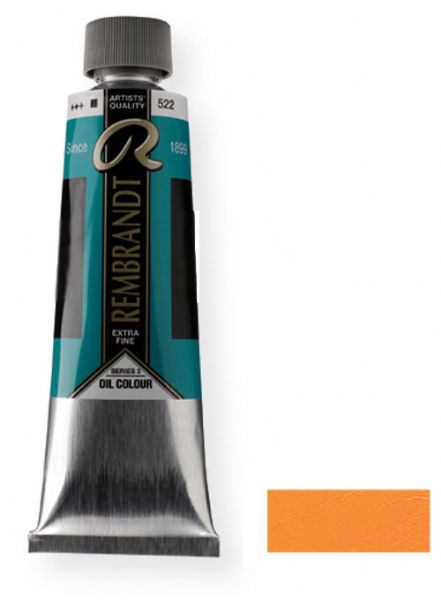 Royal Talens 1052102 Rembrandt Oil Colour, 40 ml Cadmium Yellow Deep Color; These paints contain only the finest, most lightfast pigments and the purest quality linseed or safflower oil; Each color contains the highest concentration of pigment; EAN 8712079058494 (1052102 RT-1052102 RT1052102 RT1-052102 RT10521-02 OIL-1052102) 