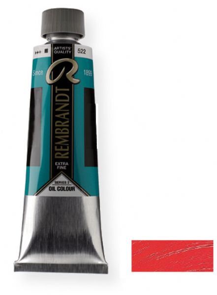 Royal Talens 1053062 Rembrandt Oil Colour, 40 ml Cadmium Red Deep Color; These paints contain only the finest, most lightfast pigments and the purest quality linseed or safflower oil; Each color contains the highest concentration of pigment; EAN 8712079058753 (1053062 RT-1053062 RT1053062 RT1-053062 RT10530-62 OIL-1053062) 