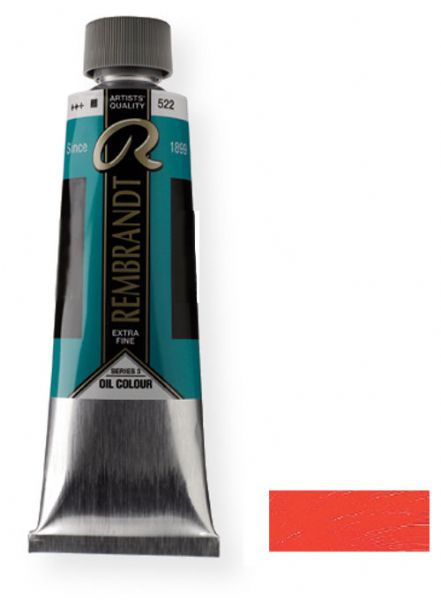 Royal Talens 1053142 Rembrandt Oil Colour, 40 ml Cadmium Red Medium Color; These paints contain only the finest, most lightfast pigments and the purest quality linseed or safflower oil; Each color contains the highest concentration of pigment; EAN 8712079058784 (1053142 RT-1053142 RT1053142 RT1-053142 RT10531-42 OIL-1053142) 