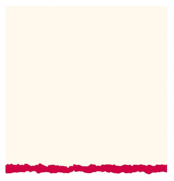 Strathmore 105-42 White/Red Deckle 5 x 6.875 Creative Cards 20-Pack; These larger size cards can be used to design a greeting for any occasion from birthdays, holidays, and invitations to general correspondence; Cards are 80 lb cover and measure 5
