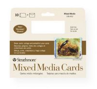 Strathmore 105-462 Series 400 Mixed Media Full Size Cards 10-Pack; Heavyweight 140lb cards offer the attributes of a watercolor paper but with a vellum drawing finish; They are ideal for watercolor, gouache, acrylic, graphite, pen & ink, colored pencil, marker, and collage; Envelopes are included; Acid-free; 10-pack; Full size cards measure 5" x 6.875"; UPC 012017701627 (STRATHMORE105462 STRATHMORE-105462 400-SERIES-105-462 STRATHMORE/105462 105462 CRAFTS ARTWORK CORRESPONDENCE) 