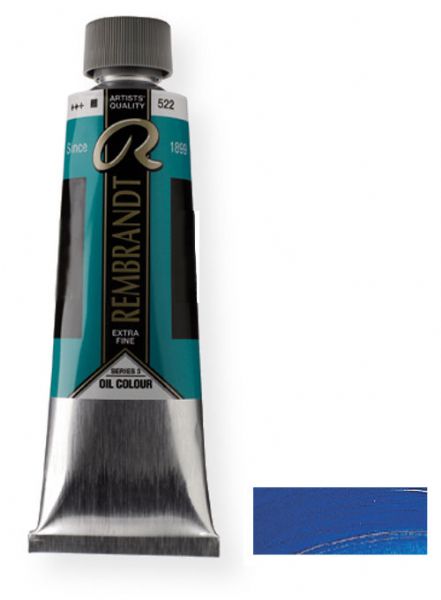 Royal Talens 1055152 Rembrandt Oil Colour, 40 ml Cobalt Blue Deep Color; These paints contain only the finest, most lightfast pigments and the purest quality linseed or safflower oil; Each color contains the highest concentration of pigment; EAN 8712079059125 (1055152 RT-1055152 RT1055152 RT1-055152 RT10551-52 OIL-1055152) 
