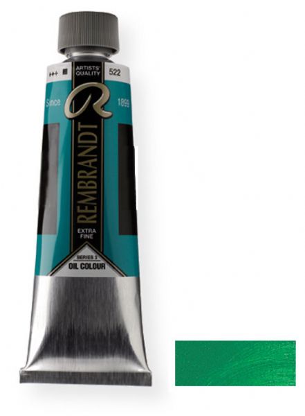 Royal Talens 1056822 Rembrandt Oil Colour, 40 ml Cobalt Turquoise Green Color; These paints contain only the finest, most lightfast pigments and the purest quality linseed or safflower oil; Each color contains the highest concentration of pigment; EAN 8712079059453 (1056822 RT-1056822 RT1056822 RT1-056822 RT10568-22 OIL-1056822) 