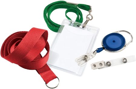 Fargo 10650 Clear Vinyl Strap with Bulldog Clip, Can connect directly to badges with a slot punch or to a badge holder and allow you to clip the badge to clothing or other surfaces for easy displaying (10-650 106-50 010650)