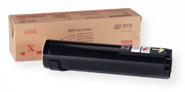 Xerox 106R00652 Black Toner Cartridge for use with Phaser 7750 and EX7750 Color Laser Printers, 32000 Page Yield Capacity, New Genuine Original OEM Xerox Brand, UPC 095205384833 (106-R00652 106 R00652 106R-00652 106R 00652 106R652) 