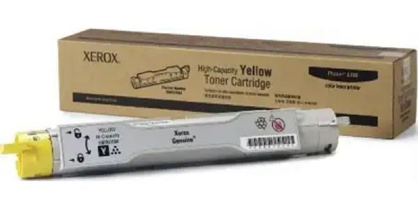 Xerox 106R01084 Yellow High Capacity Print Cartridge for use with Xerox Phaser 6300 and 6350 Printers, Up to 7000 Pages at 5% coverage, New Genuine Original OEM Xerox Brand, UPC 095205062373 (106-R01084 106 R01084 106R-01084 106R 01084 106R1084)