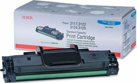 Xerox 106R01159 Standard Capacity Print Cartridge for use with Xerox Phaser 3122, 3125, 3124 and 3117 Printers, Up to 3000 Pages at 5% coverage, New Genuine Original OEM Xerox Brand, UPC 095205220780 (106-R01159 106 R01159 106R-01159 106R 01159)