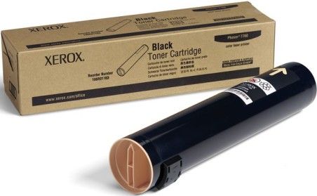 Xerox 106R01163 Black Toner Cartridge for use with Phaser 7760 Color Printer, Up to 32000 pages each at 5% average area coverage, New Genuine Original OEM Xerox Brand, UPC 095205224016 (106-R01163 106 R01163 106R-01163 106R 01163)
