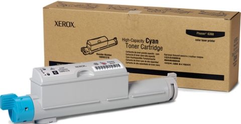 Xerox 106R01218 Toner cartridge , Laser Printing Technology, Cyan Color, High Capacity Cartridge Yield, Up to 12000 pages at 5% coverage Duty Cycle, New Genuine Original OEM Xerox, For use with Xerox Phaser 6360 Printer (106R01218 106R-01218 106R 01218)