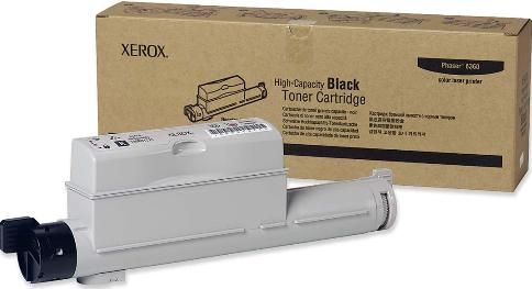 Xerox 106R01221 High Capacity Toner Cartridge, Laser Printing Technology, Black Color, High Capacity Cartridge Yield, Up to 18000 pages at 5% coverage Duty Cycle, For use with Xerox Phaser 6360 Printer, New Genuine Original OEM Xerox (106R01221 106R-01221 106R 01221)
