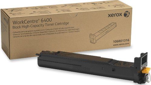 Xerox 106R01316 High Capacity Toner Cartridge, Laser Print Technology, Yellow Print Color, High Yield Type, 12000 Page Typical Print Yield, For use with Xerox WorkCentre 6400 Printer, UPC 095205740011 (106R01316 106R-01316 106R 01316)