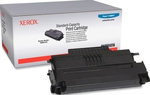 Xerox 106R01378 Toner Cartridge, Laser Print Technology, Black Print Color, Standard Yield Type, 2200 Pages Typical Print Yield, For use with Xerox Phaser 3100MFP Printer, UPC 095205741612 (106R01378 106R-01378 106R 01378 XER106R01378)