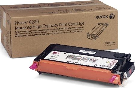 Premium Imaging Products CT106R01393 Magenta High Capacity Print Cartridge Compatible Xerox 106R01393 for use with Xerox Phaser 6280 Printer, Up to 5900 Pages at 5% coverage (CT-106R01393 CT 106R01393 106R1393)