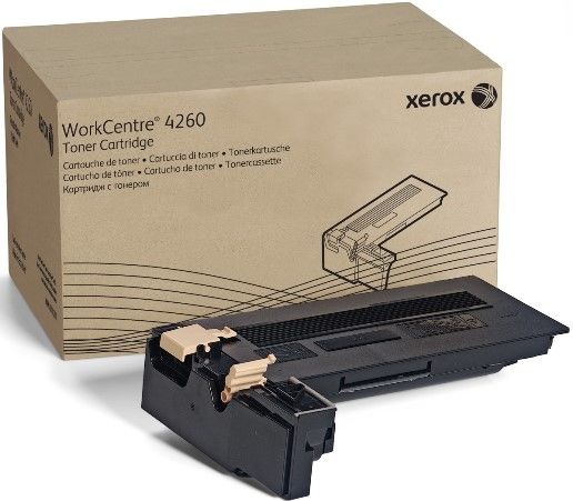 Xerox 106R01409 Black Toner Cartridge for use with Xerox WorkCentre 4250 and 4260 Monochrome Laser Multifunction Printer, Up to 25000 Pages at 5% coverage, New Genuine Original OEM Xerox Brand, UPC 095205742466 (106-R01409 106 R01409 106R-01409 106R 01409 106R1409)