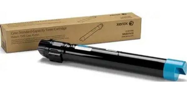 Xerox 106R01433 Cyan Standard Capacity Toner Cartridge For use with Phaser 7500 Tabloid Color LED Printer, Approximate yield 9600 average standard pages, New Genuine Original OEM Xerox Brand, UPC 095205751864 (106-R01433 106 R01433 106R-01433 106R 01433 106R1433) 