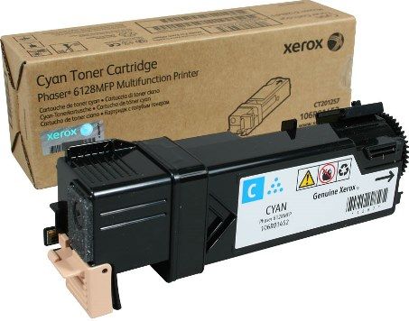 Xerox 106R01452 Cyan Toner Cartridge for use with Xerox Phaser 6128MFP Printer, Up to 2500 Pages at 5% coverage, New Genuine Original OEM Xerox Brand, UPC 095205750935 (106-R01452 106 R01452 106R-01452 106R 01452 106R1452)