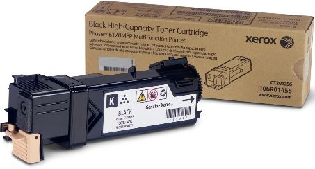 Xerox 106R01455 Black Toner Cartridge for use with Xerox Phaser 6128MFP Printer, Up to 3000 Pages at 5% coverage, New Genuine Original OEM Xerox Brand, UPC 095205750973 (106-R01455 106 R01455 106R-01455 106R 01455 106R1455)
