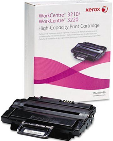 Xerox 106R01486 High Capacity Print Cartridge for use with Xerox WorkCentre 3210 and 3220 Black and White Multifunction Printers, Up to 4100 Pages at 5% coverage, New Genuine Original OEM Xerox Brand, UPC 095205614862 (106-R01486 106 R01486 106R-01486 106R 01486 106R1486)