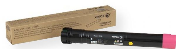 Xerox 106R01567 Magenta High Capacity Toner Cartridge for use with Phaser 7800 Color Printer, Up to 17200 Page Yield Capacity, New Genuine Original OEM Xerox Brand, UPC 095205766363 (106-R01567 106 R01567 106R-01567 106R 01567 106R1567) 
