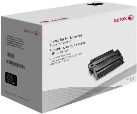 Xerox 106R01622 Replacement Black Toner Cartridge For use with LaserJet P3015 and P3016 Series Printers, Average cartridge yields 17,700 standard pages, New Genuine Original Xerox OEM Brand, UPC 095205849523 (106-R01622 106 R01622 106R-01622 106R 01622)