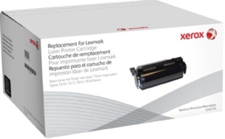 Xerox 106R02136 Replacement Black Toner Cartridge Equivalent to 12A5745 for use with Lexmark Optra T610, T612, T614 and T616 Laser Printers, 25000 Page Yield Capacity, New Genuine Original OEM Xerox Brand (106-R02136 106 R02136 106R-02136 106R 02136 106R2136) 